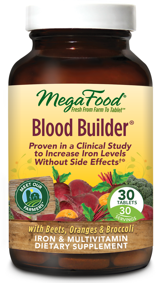 Blood Builder® - Megafood Pure Cranberry - 60 Capsules (1200x1200), Png Download