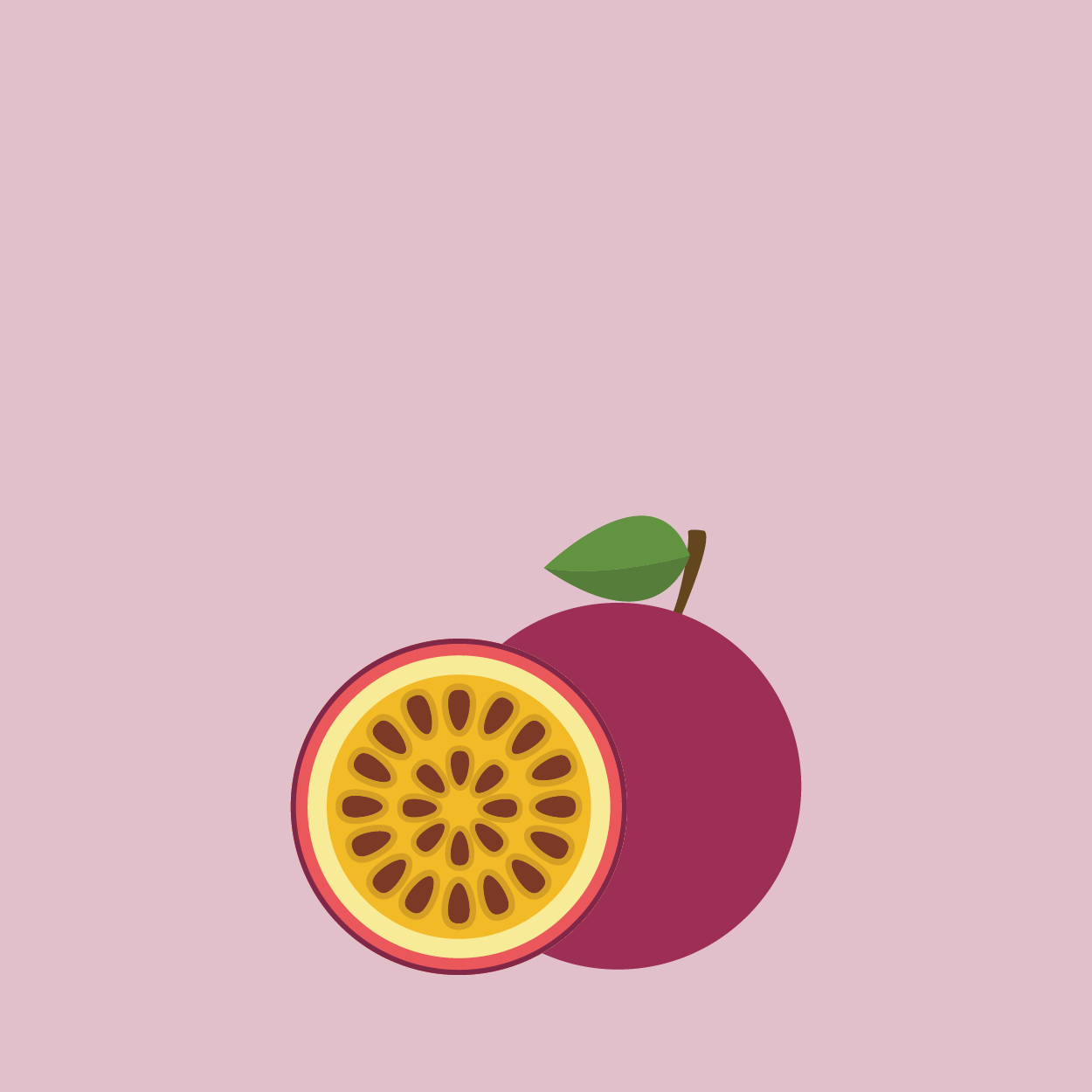 Attachment,attachment Template Default,attachment - Passion Fruit Clipart Transparent (1250x1250), Png Download