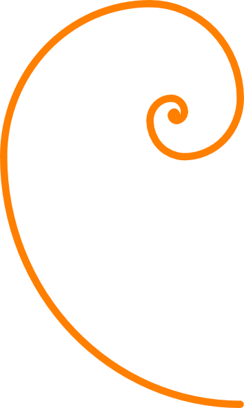 Fibonacci Spiral Blue Clip Art - Espiral Png Naranja (354x591), Png Download