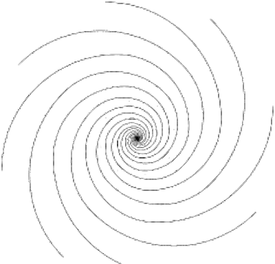 Spiral Pattern In Designing A Configuration Of Hexagrams - Line Spiral (400x383), Png Download