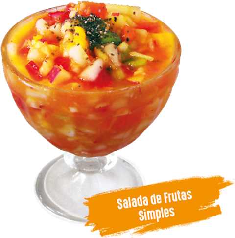 Sorvete E Salada De Frutas (900x506), Png Download
