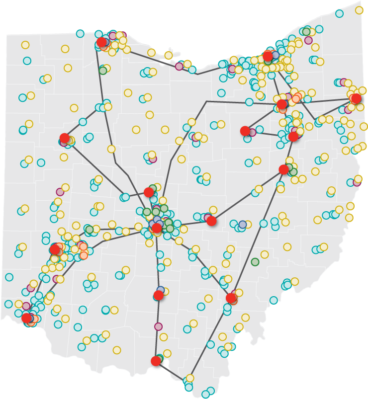 Ohio Outline In Gray - Native Ohio Buckeye State Pride Columbus Cleveland (792x828), Png Download