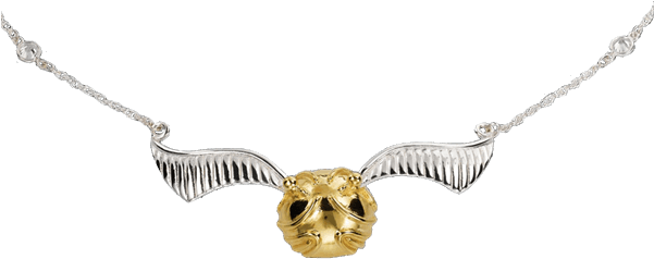 Quidditch Golden Snitch Necklace By Noble Collection (600x600), Png Download