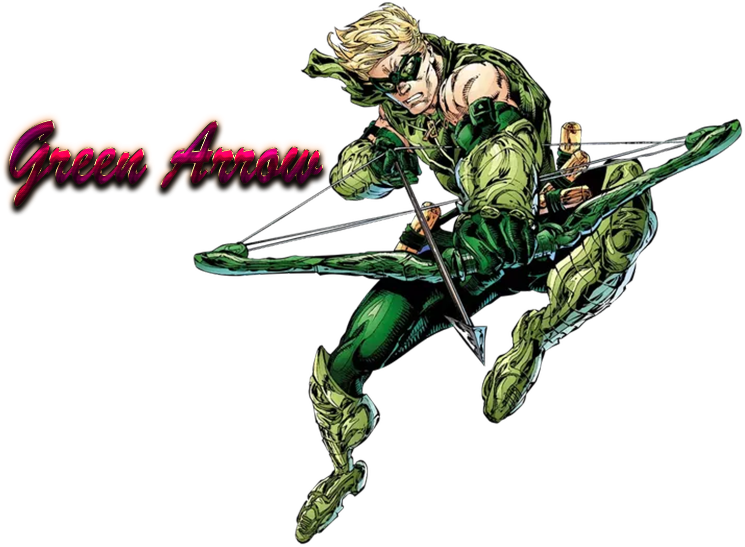 Green Arrow Transparent Background - Green Arrow Dc Png (1648x1200), Png Download