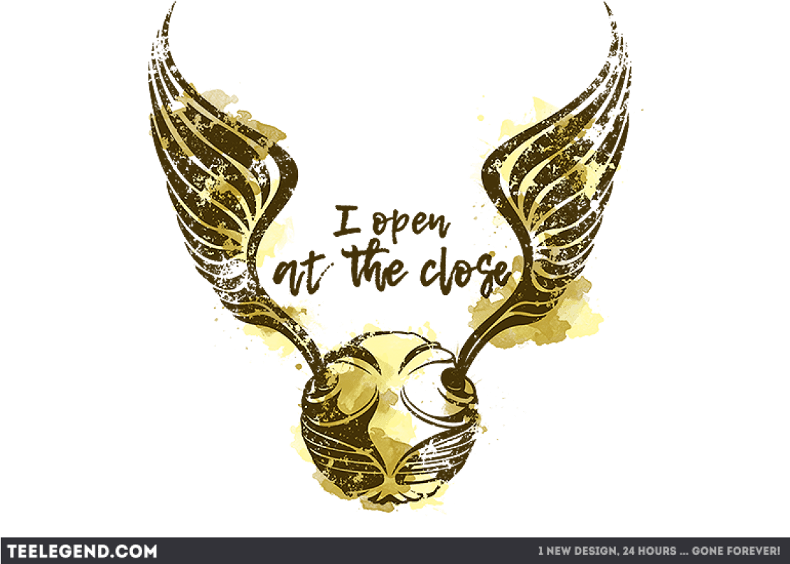 Golden - Harry Potter Quidditch Snitch (1110x822), Png Download