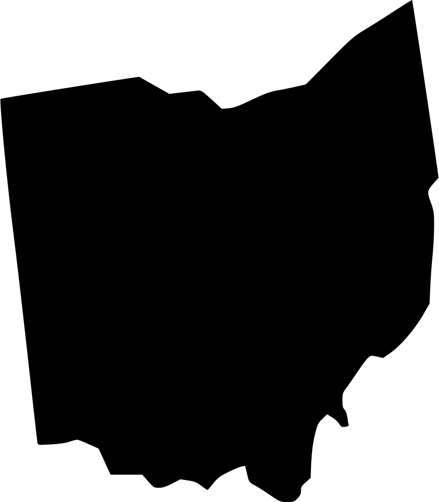 Ohio Comments - Ohio State Map Clip Art (858x980), Png Download