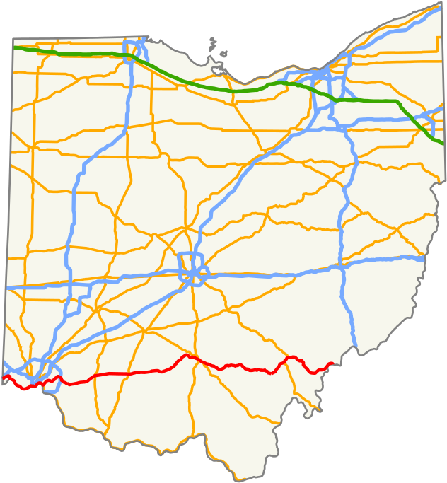 Us Bike Route 50 Ohio (1200x706), Png Download