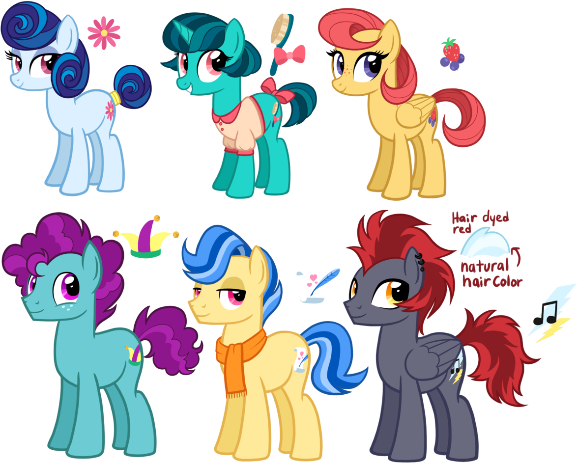 Thecheeseburger, Berries, Blue Hair, Bow, Brush, Cute, - Cartoon (1280x973), Png Download