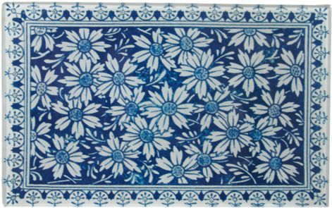 Blue Daisy Card Back - John Derian Company Inc (500x500), Png Download