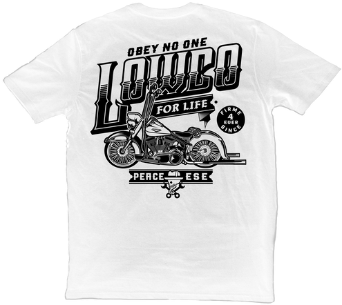 Obey No One On A White 100% Cotton Tshirt - Chopper (498x468), Png Download