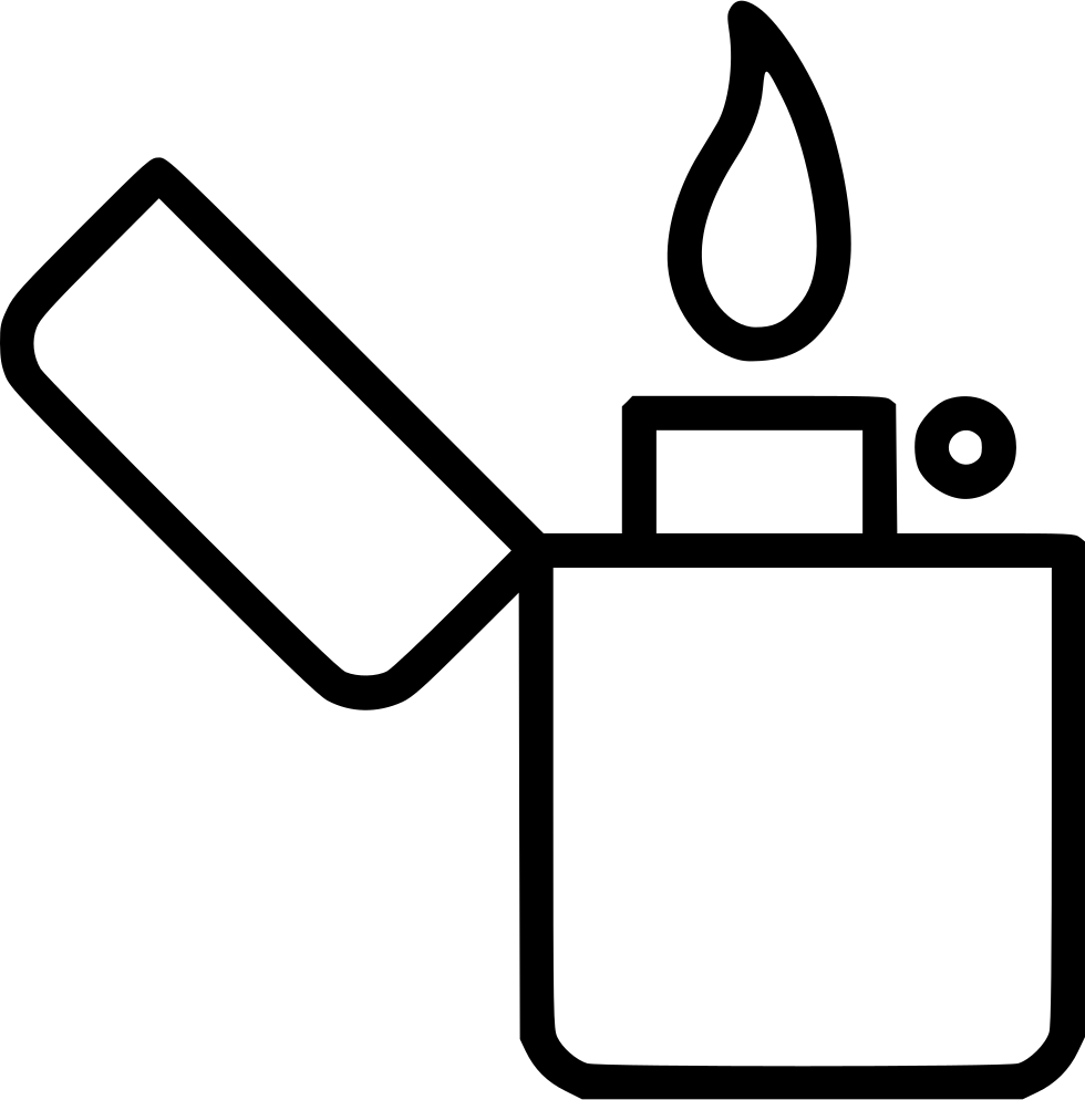 Lighter Free Icon - Clip Art (980x994), Png Download