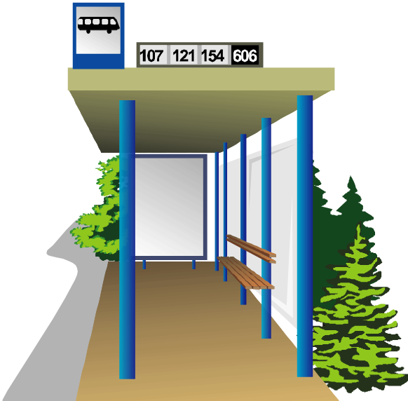 Bus Stop Images Png (582x572), Png Download