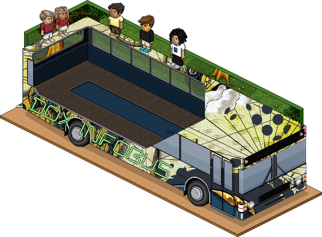 Info Bus - Habbo Infobus Bg (1042x766), Png Download