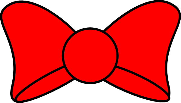 Minnie Bow Clip Art At Clker - Laço Minnie Rosa Vetor (600x342), Png Download