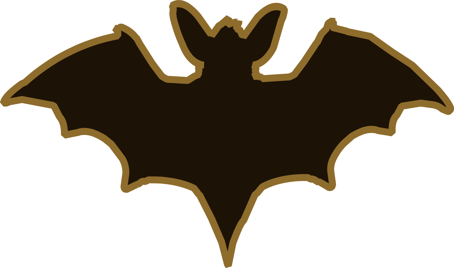 Halloween 2013 Emoticons Bat - Murcielago Emoji Png (1767x1044), Png Download