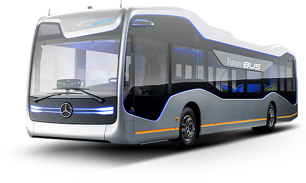 Next Stop - Future - Mercedes Benz Future Bus (600x359), Png Download