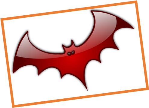 Picture - Halloween Bat Shower Curtain (502x367), Png Download