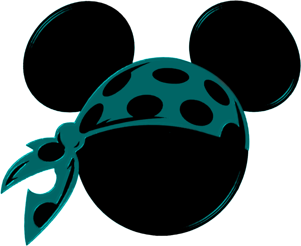 Minnie Heads And Bows, Free Printables - Pirate Mickey Head (1024x828), Png Download