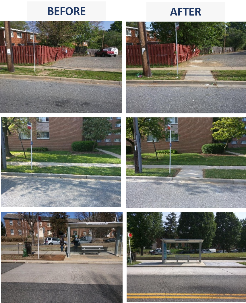 Recent Completed Bus Stop Projects - Curb (857x1053), Png Download