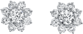 Harry Winston Sunflower Earrings (760x500), Png Download