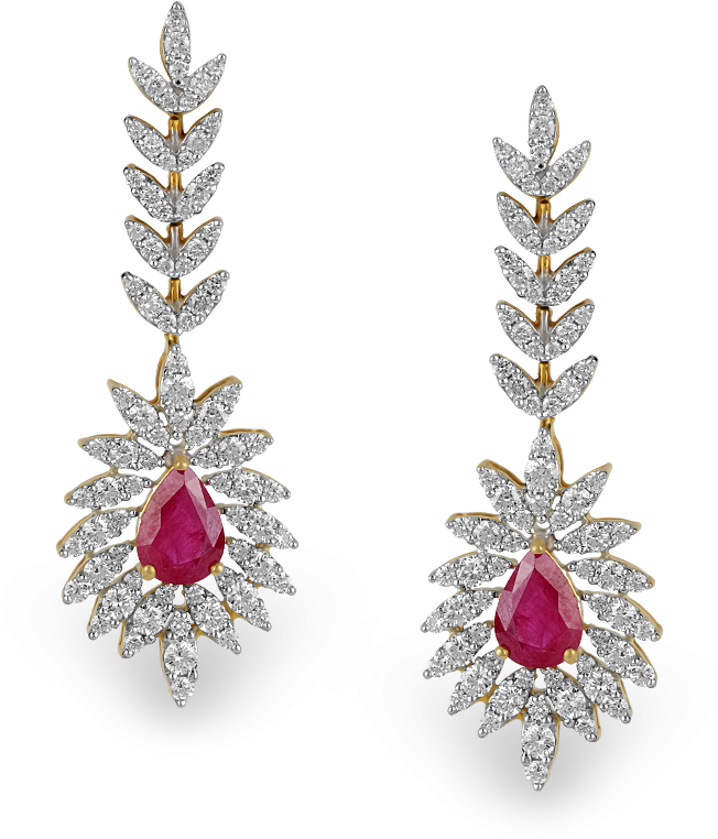Orra Diamond Earring - Diamond Earring (1500x788), Png Download