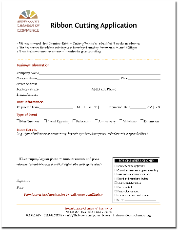 Chamber Ribbon Cutting Application - Opening Ceremony (400x505), Png Download