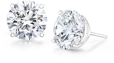 0 Ctw, 14k Stud Earrings - Earring (650x650), Png Download