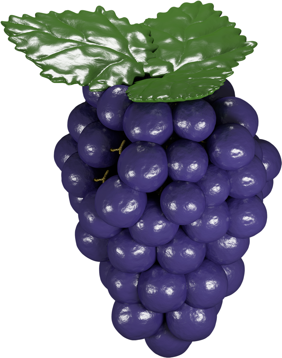 Grapes Lighter - Grape (1000x1257), Png Download