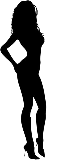 Sexy Lady Abstract Shadow Photo By Coresteams - Ladies Vector (216x595), Png Download