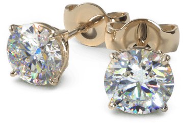 Four Prong - Earrings (658x400), Png Download