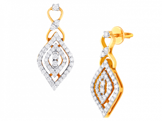 Magnificent Marquise Diamond Earring - Earring (540x405), Png Download