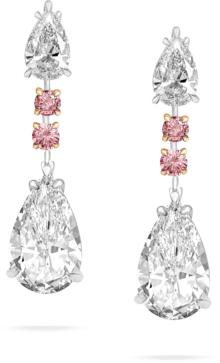 Important White Diamond Earrings - Earring (1500x1500), Png Download