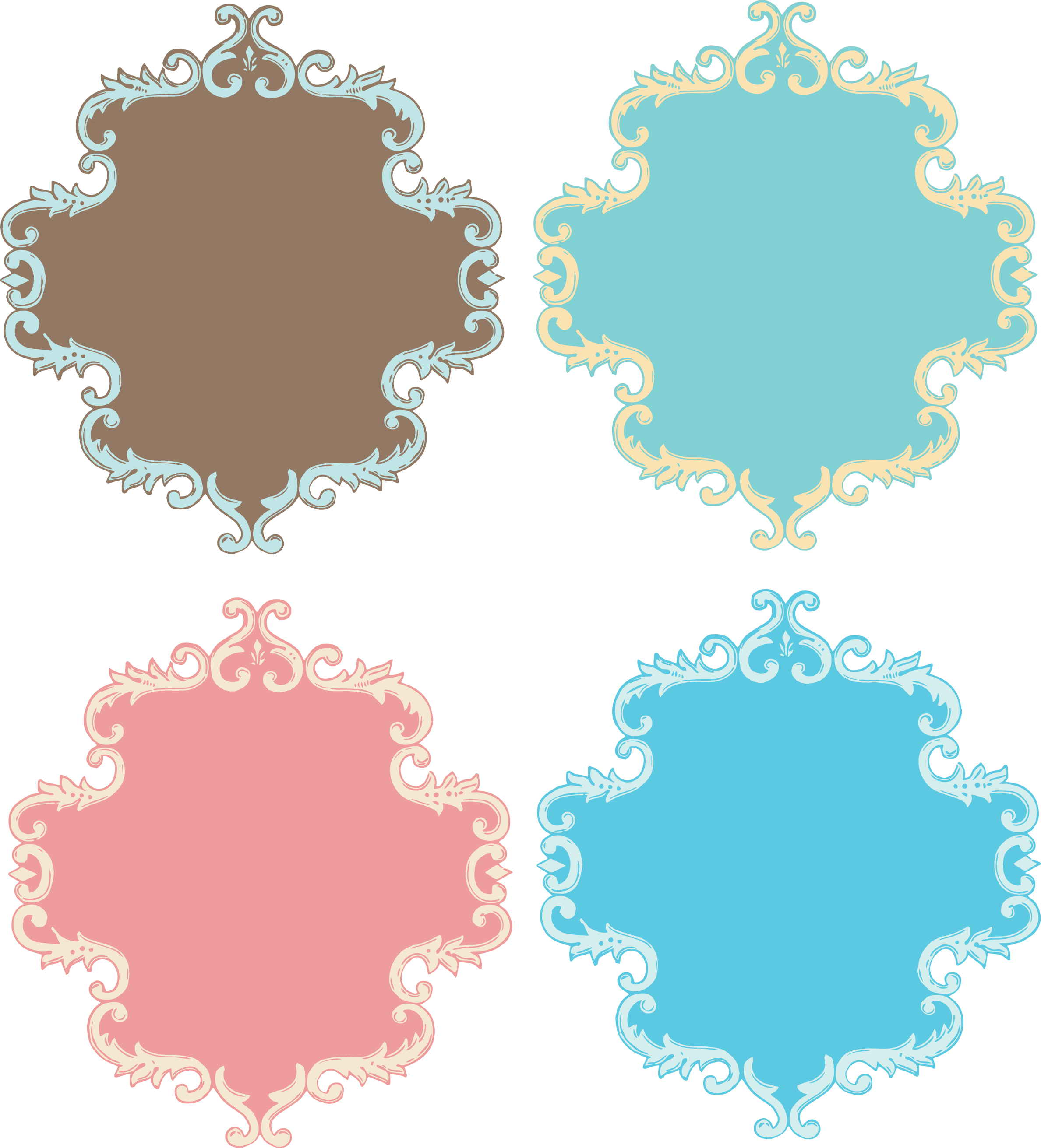 Vintage Frame Vector Png - Circle (2377x2623), Png Download
