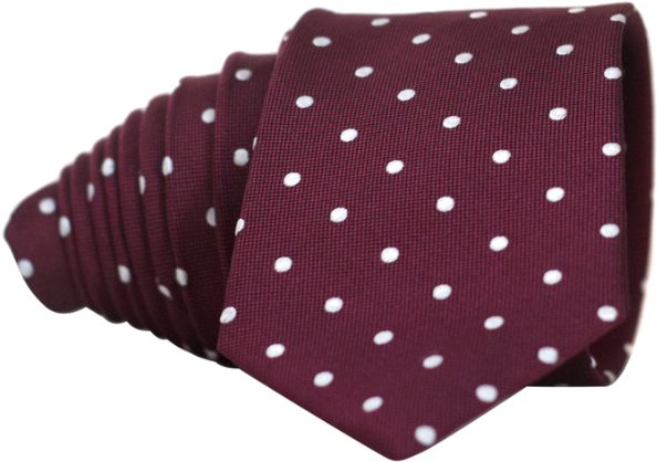 Classic Wine Red And White Dot Necktie - Men's Nice. Modern Menswear Men's Assorted Silk Silk (600x600), Png Download