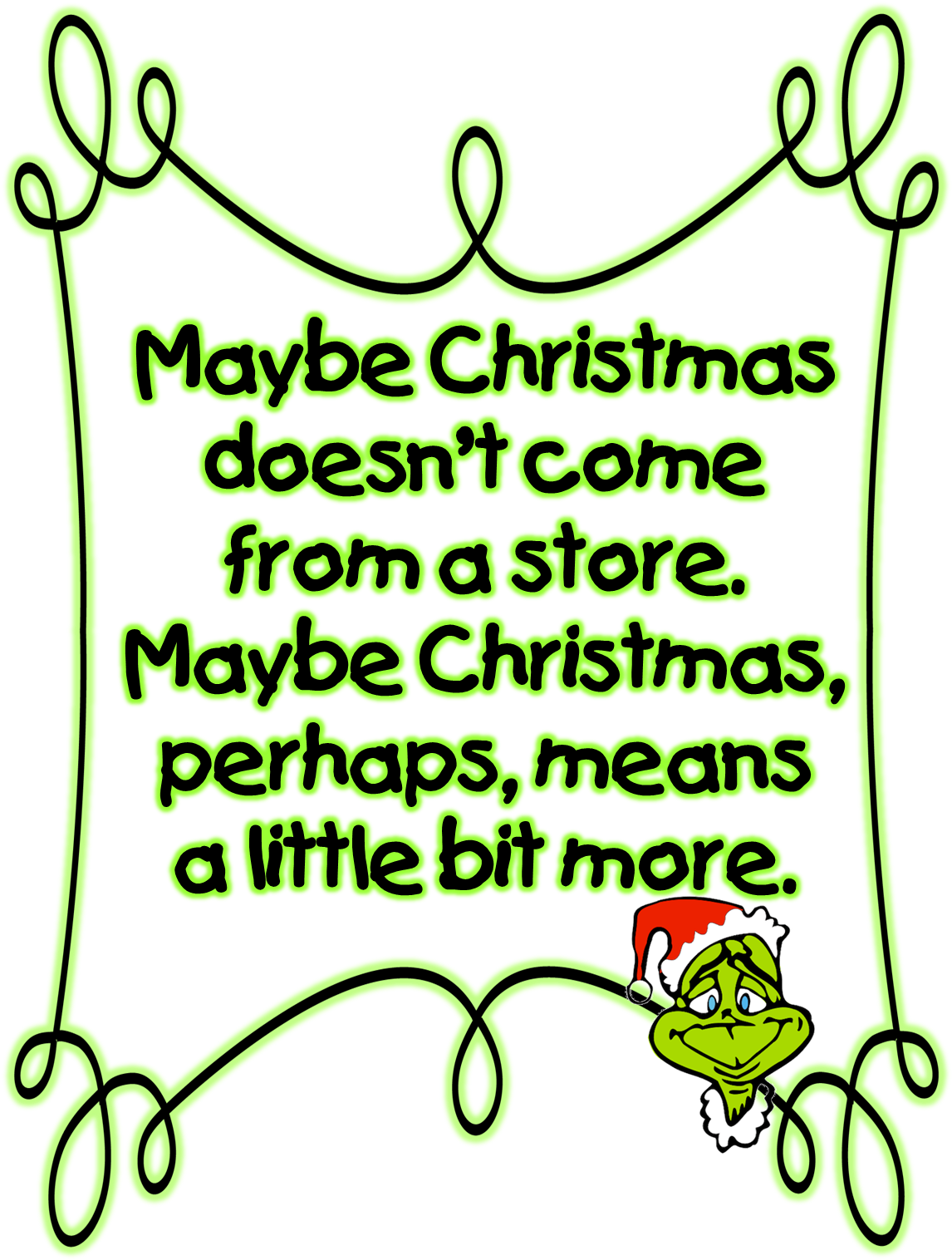 Clip Art First Grade Wow A Pinch Of Free - Christmas Clip Art Grinch (1163x1538), Png Download
