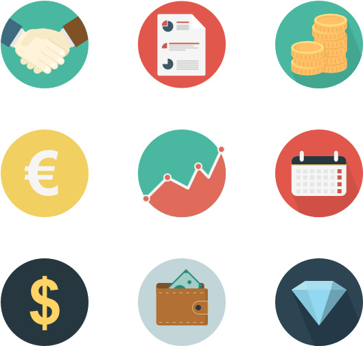 Png Royalty Free Library Business Clipart Financial - Finance Icons (600x564), Png Download