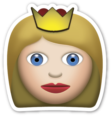 Often Used With - Princess Emoji Png (460x480), Png Download