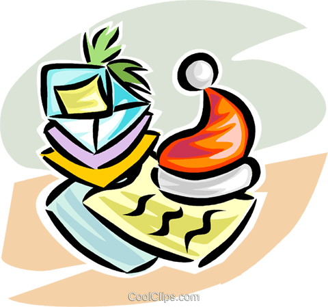 Santa Hat And A Letter/list Royalty Free Vector Clip - Illustration (480x449), Png Download