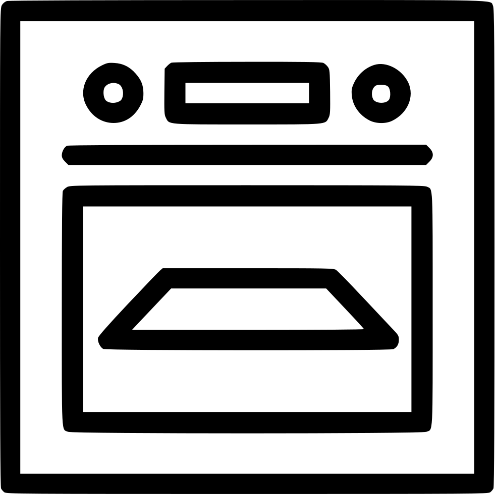 Cooking Oven Kitchen Appliances Comments - Oven Svg (981x980), Png Download