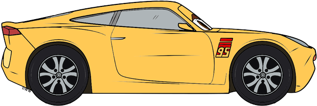Car Clipart Guido - Cruz Cars 3 Png (650x219), Png Download