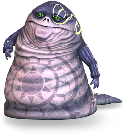 Ziro The Hutt - Star Wars Clone Wars Hutt (456x468), Png Download