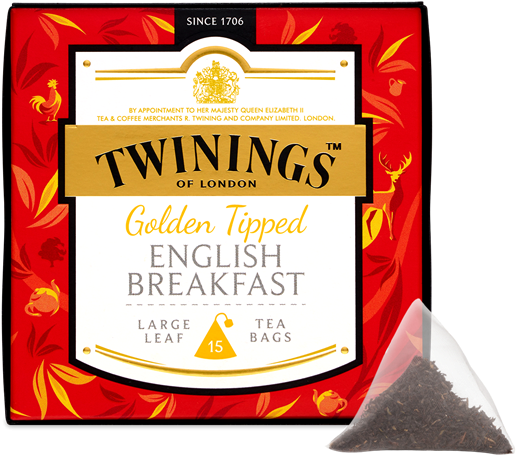 Twinings Loose Leaf Pyramid Bag, £6 - Twinings English Breakfast Tea Golden Tipped (640x488), Png Download