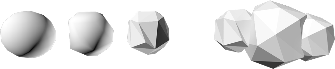 Clouds - Low Poly Cloud Png (1250x455), Png Download