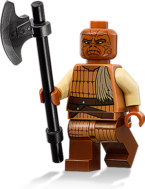 Skiff Guard - Star Wars Set Lego Jabba Guard (504x672), Png Download
