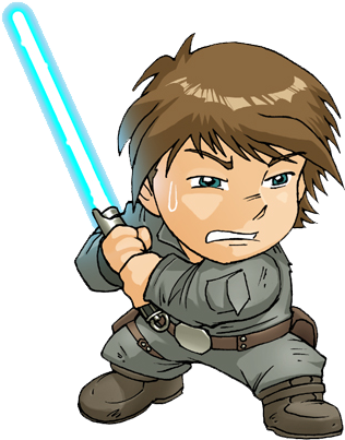 Star Wars Cartoon - Chibi Star Wars Drawing (500x500), Png Download