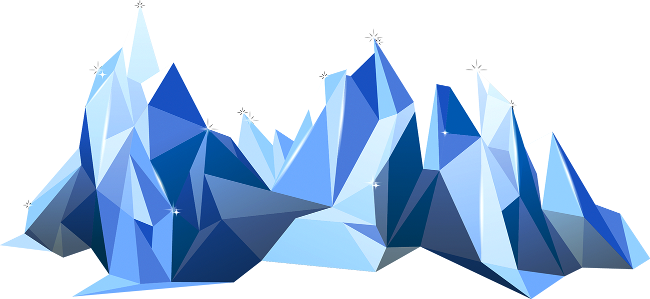 Image Library Mountain Geometry Landscape Iceberg Transprent - Polygon Mountain (1300x599), Png Download