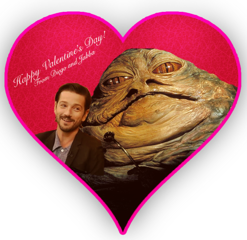 True Romance In Honor Of The Holiday - Jabba The Hutt Valentine (500x485), Png Download