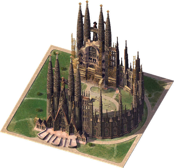 Sagrada Familia - Spain (730x704), Png Download