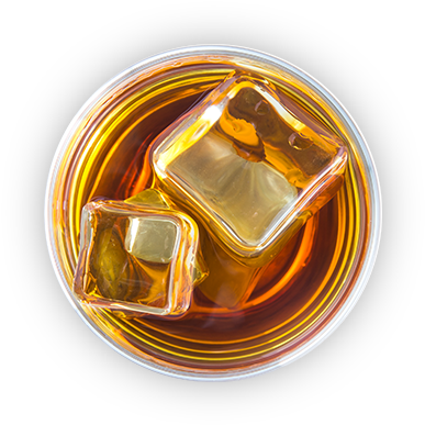 Whiskey Glass Top Vi - Reflection (425x453), Png Download