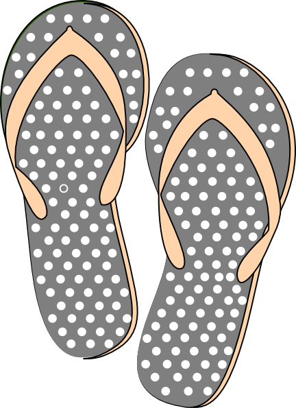 How To Set Use Pink And Grey Sandals Clipart (432x595), Png Download